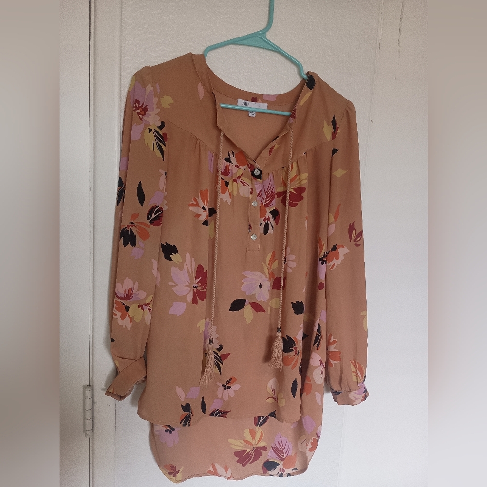 Floral Button-Up Blouse